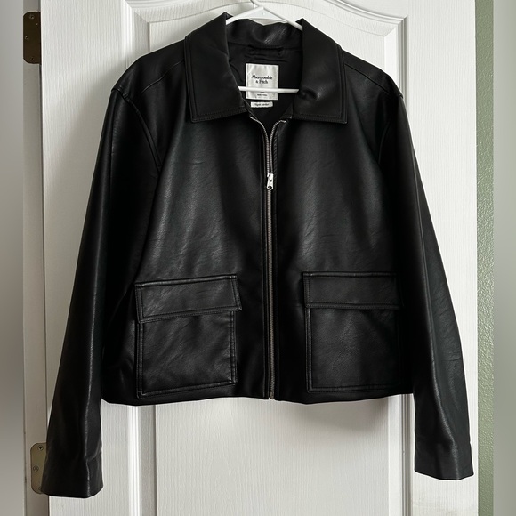 Abercrombie & Fitch “Vegan Leather” jacket - Picture 1 of 5